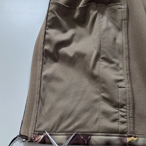 Huntworth Jacket Mens XL Camo Oak Tree Full Zip LS Pockets Fleece Inside Hunting - Picture 13 of 16